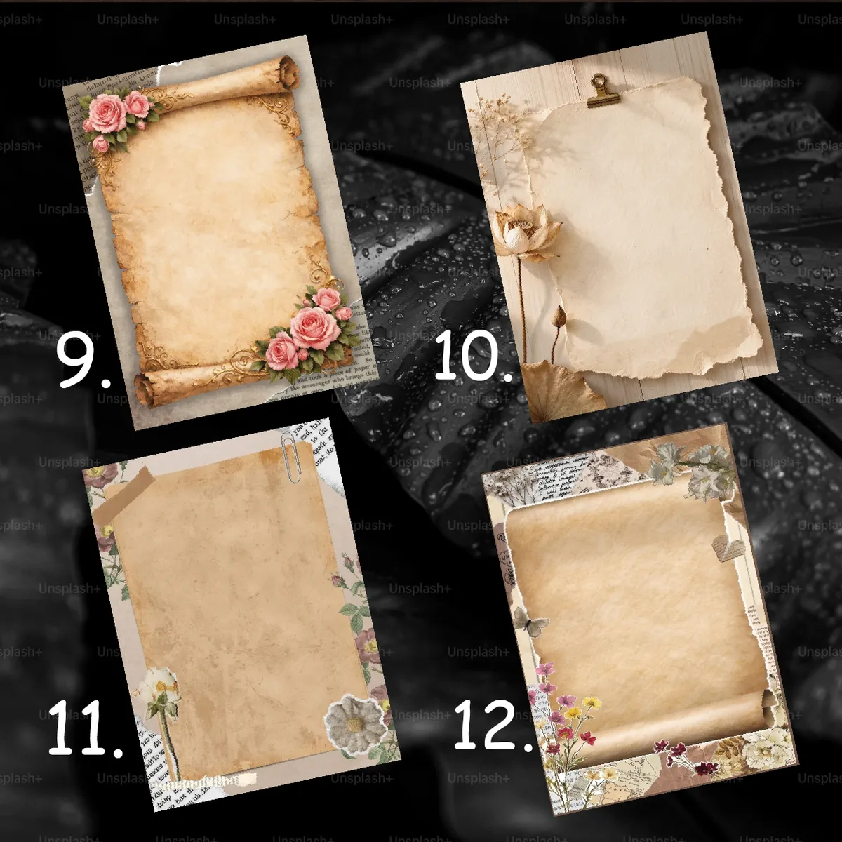 16 Pieces Aesthetic Cute Love Letter Paper (A5) with Envelope | Romantic Love Letter Writing Paper | Premium vintage Letter Paper - Image 4